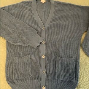 Blue Women's Cardigan Sweater